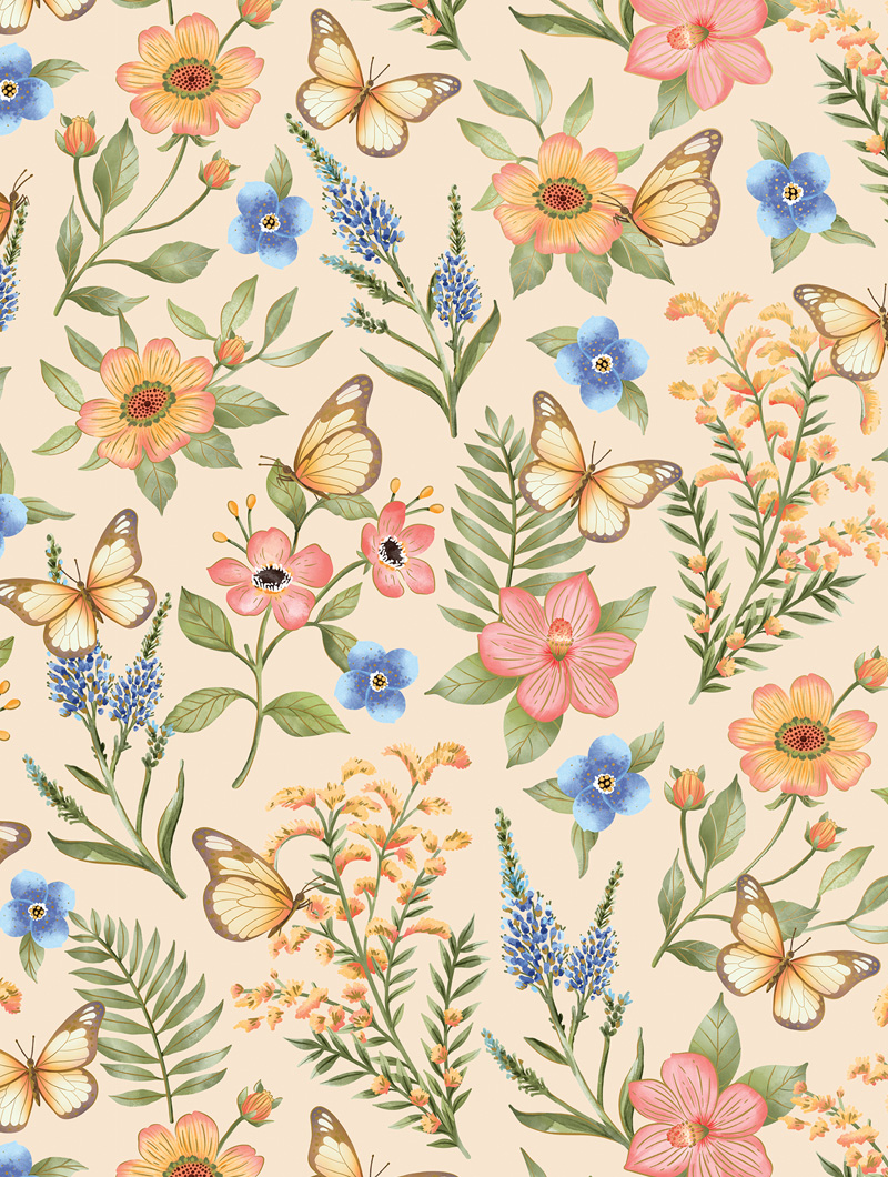 Butterfly Floral | Mr. GiftWrap