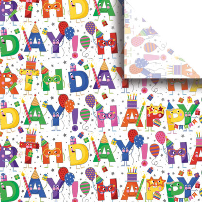 Jillson Roberts Bulk Tissue Paper - Birthday Characters