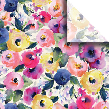 Jillson Roberts Bulk Tissue Paper - Watercolor Flowers Bulk Tissue Paper