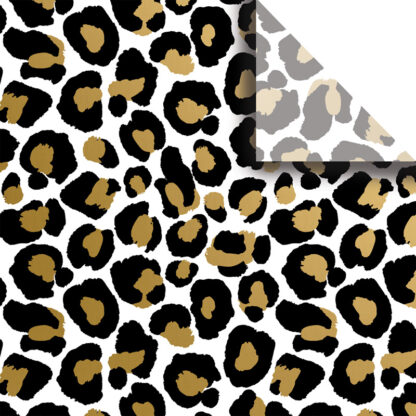 Jillson Roberts Bulk Tissue Paper - Black Gold Leopard