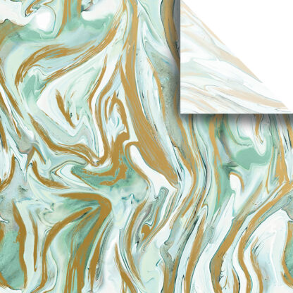 Jillson Roberts Bulk Tissue Paper - Marbleized Mint Bulk Tissue Paper